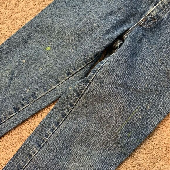 Vintage Levi’s Slim Straight Jeans 23”-24” Medium Wash High Rise Tapered - Picture 6 of 10